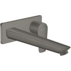 Hansgrohe, set de finition TALIS E, pour robinetterie de lavabo encastrée à 2 trous, saillie 225 mm, noir brossé