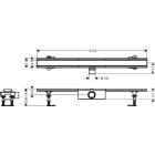 Κανάλι ντους Hansgrohe RainDrain Compact, πλήρες σετ 900mm