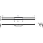 Canaleta de ducha RainDrain Flex de Hansgrohe, acortable,...