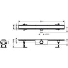 Hansgrohe Duschrinne RainDrain Compact, Komplettset, für Standardinstallation 800mm