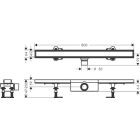 Hansgrohe odpływ liniowy RainDrain Compact, standardowy...