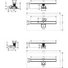 Canal de duche Hansgrohe RainDrain Allround, conjunto...