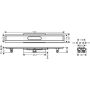 Hansgrohe Komplettset uBox universal, für Duschrinnen Fertigsets, flach 900mm
