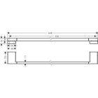 Wieszak na ręczniki Hansgrohe AddStoris, 648 mm,...