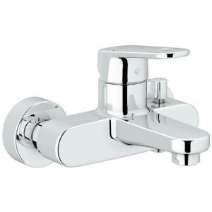 Grohe EUROPLUS bath mixer, exposed pipework, chrome