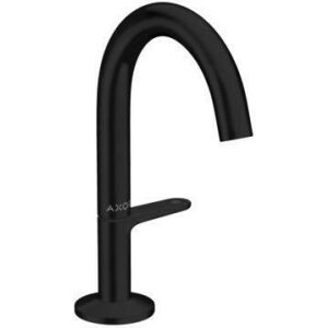 Hansgrohe Waschtischmischer Select 140 AXOR ONE, mit Push-Open Ablaufgarnitur 1 1/4" mattschwarz