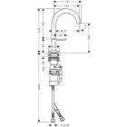 Misturadora de lavatório Hansgrohe Select 140 AXOR...