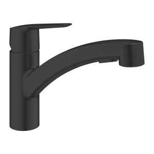 Grohe Start Spültisch Küchenarmatur, mit Ausziehbrause, matt black