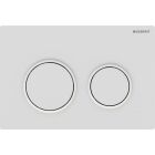 Geberit actuator plate Omega20, plate and buttons white...