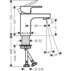 Hansgrohe VERNIS Shape Waschtischmischer 70, ohne...