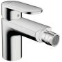 Hansgrohe VERNIS blend bidet mixer, with pop-up waste, chrome