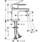 Hansgrohe VERNIS Blend Mezclador de lavabo 70,...