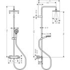 Hansgrohe Σωλήνας ντους VERNIS Shape 230 1jet