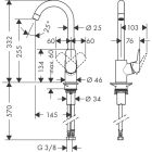 Hansgrohe Küchenmischer Logis M31, ComfortZone 260,...