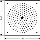 Hansgrohe Kopfbrause RAINDANCE 1jet, Unterputz, 260x260mm...