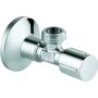 Γωνιακή βαλβίδα Grohe 1/2 "x1/2", μακρύ στέλεχος ώθησης, χρώμιο