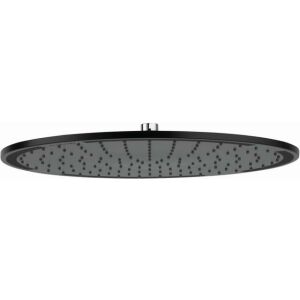 Kludi A-QA overhead shower, 400 mm, matt black/chrome