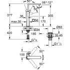 Bateria umywalkowa Grohe ALLURE, do umywalki, rozmiar XL,...