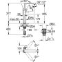 Grohe ALLURE Waschtisch Armatur, für Waschschüssel, XL-Size hard graphite