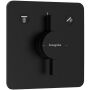 Hansgrohe DuoTurn Q Termostato, set de montaje, empotrado, 2 consumidores, negro mate