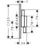 Hansgrohe DuoTurn Q σετ θερμοστάτη έτοιμο προς χρήση, κρυφό, 2 καταναλωτές μαύρο ματ