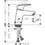 Hansgrohe Logis Waschtischmischer 70, mit Push-Open Ablaufgarnitur, mattschwarz