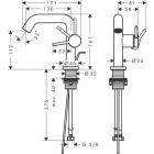 Hansgrohe Tecturis S Waschtischmischer, Fine CooStart,...