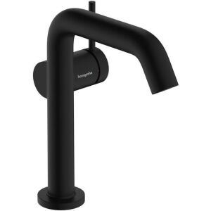 Hansgrohe Tecturis S Mezclador de lavabo, Fine CooStart, proyección 139 mm, Push-Open negro mate