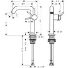 Hansgrohe Tecturis S basin mixer, fine cool start,...