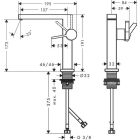 Hansgrohe Fine Tecturis E basin mixer, ComfortZone 150,...