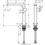 Hansgrohe Fine Tecturis E Waschtischarmatur, ComfortZone 240, CoolStart, Push-Open, mattschwarz