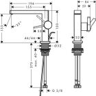 Misturadora de lavatório Hansgrohe Fine Tecturis...