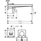 Hansgrohe Tecturis E Waschtischarmatur, Unterputz,...