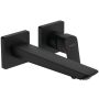 Hansgrohe Logis finished installation set, for in-wall 2-hole basin mixer, spout 205mm, matt black