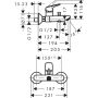 Hansgrohe Logis Wannenmischer, Aufputz mattschwarz