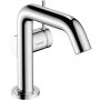 Hansgrohe Tecturis S basin mixer, fine cool start, 130mm projection, without pop-up waste, chrome