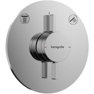 Hansgrohe DuoTurn S Thermostat Fertigset, Unterputz, 2 Verbraucher chrom