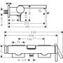 Grifo de baño Hansgrohe Tecturis E, cromado, montaje en superficie