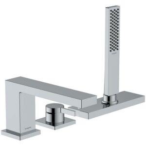 Hansgrohe Tecturis E 3-Loch Einhebel-Wannenrandmischer, mit sBox chrom