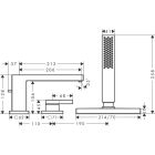 Hansgrohe Tecturis E Mitigeur monocommande 3 trous pour...