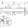 Hansgrohe Tecturis E Brausearmatur, Aufputz, chrom