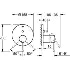 Grohe Essence bathroom faucet, concealed, finished set,...