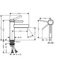 Hansgrohe FINORIS 110 washbasin tap, CoolStart, with...