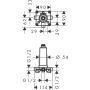 Hansgrohe Grundkörper RAINMAKER SELECT, für Kopfbrausen mit Deckenanschluss
