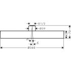 Hansgrohe Kopfbrause RAINFINITY 360 1jet, Deckenmontage...