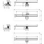 Canal de duche Hansgrohe RainDrain Allround, conjunto completo 900mm