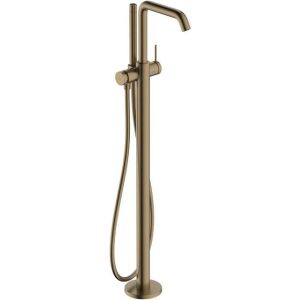 Hansgrohe Tecturis S Badearmatur, bodenstehend, Ausladung 194mm brushed bronze