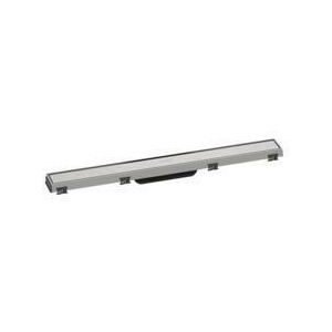 Hansgrohe RainDrain Match shower channel, with height-adjustable frame 700mm brushed stainless steel