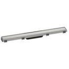 Hansgrohe RainDrain Match shower channel, with height-adjustable frame 700mm brushed stainless steel