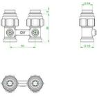 Oventrop shut-off valve ZB Multiflex F, 1/2" male...